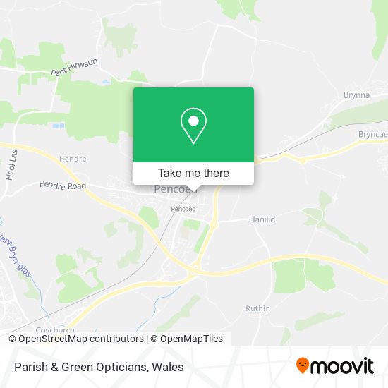 Parish & Green Opticians map