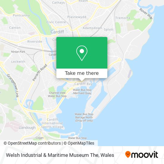 Welsh Industrial & Maritime Museum The map