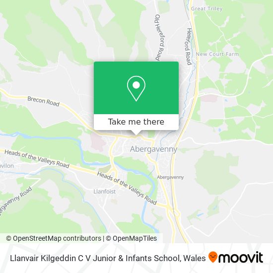 Llanvair Kilgeddin C V Junior & Infants School map