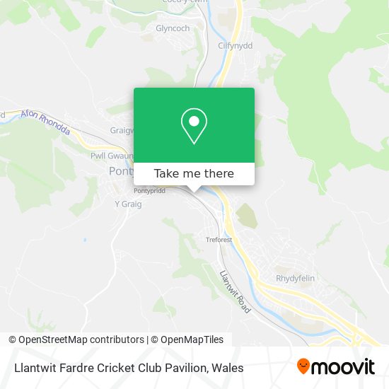 Llantwit Fardre Cricket Club Pavilion map