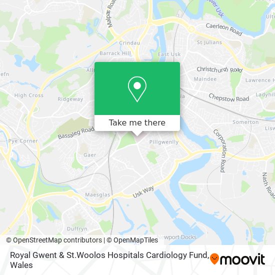 Royal Gwent & St.Woolos Hospitals Cardiology Fund map