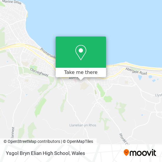 Ysgol Bryn Elian High School map