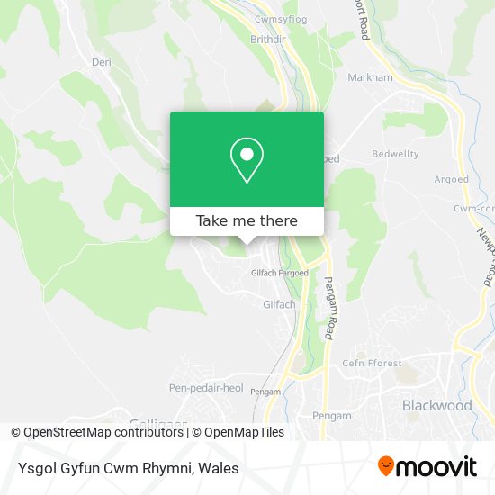 Ysgol Gyfun Cwm Rhymni map