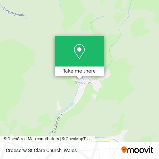 Croeserw St Clare Church map