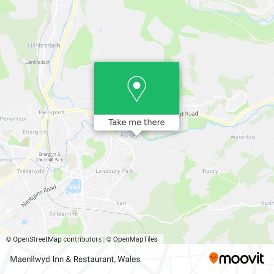 Maenllwyd Inn & Restaurant map