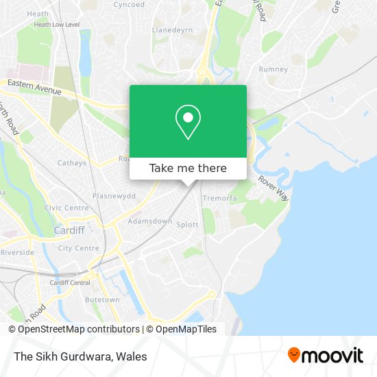 The Sikh Gurdwara map