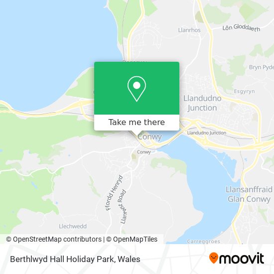 Berthlwyd Hall Holiday Park map