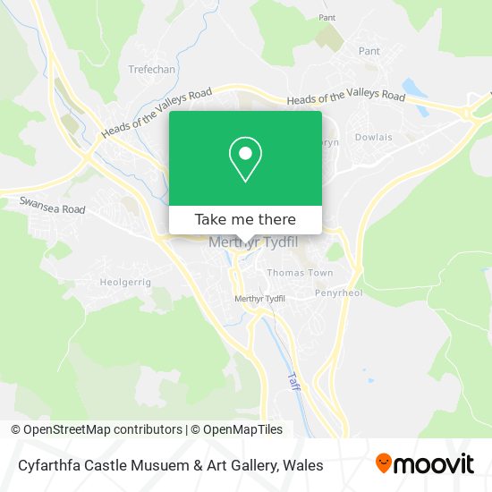 Cyfarthfa Castle Musuem & Art Gallery map