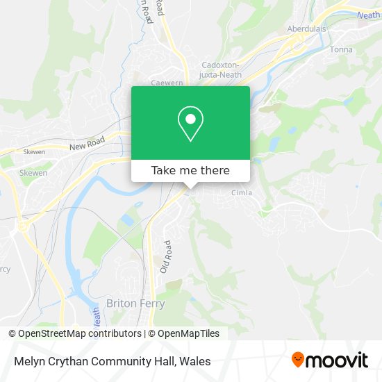 Melyn Crythan Community Hall map