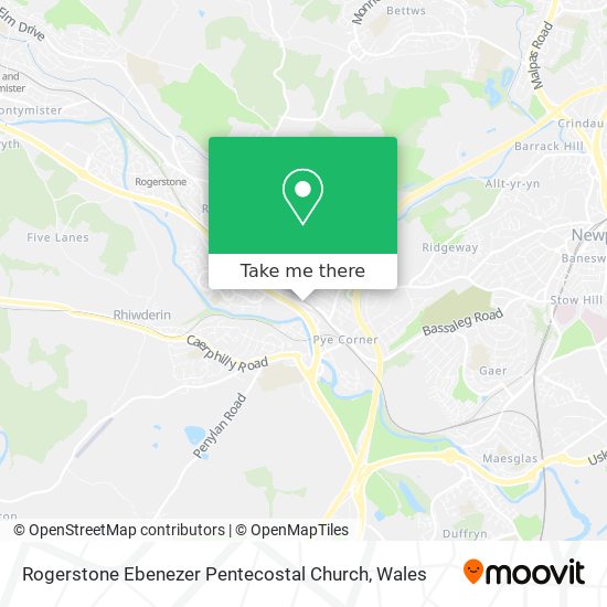 Rogerstone Ebenezer Pentecostal Church map