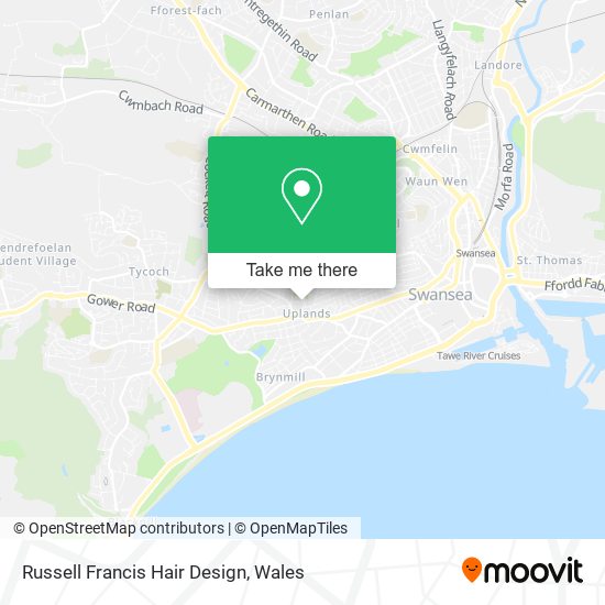 Russell Francis Hair Design map