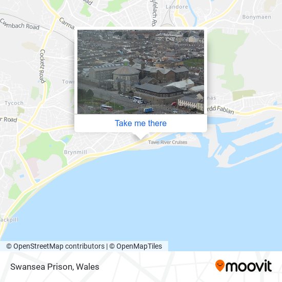 Swansea Prison map