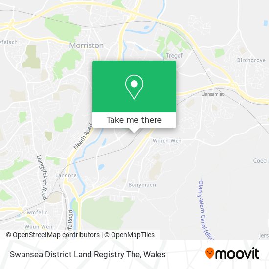 Swansea District Land Registry The map