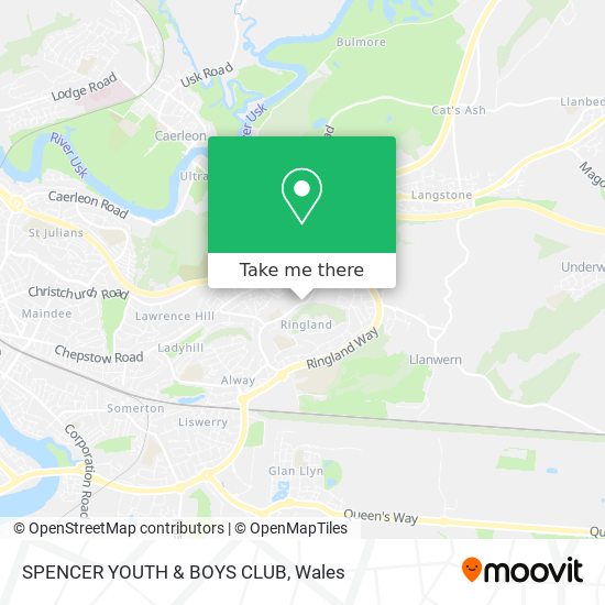 SPENCER YOUTH & BOYS CLUB map