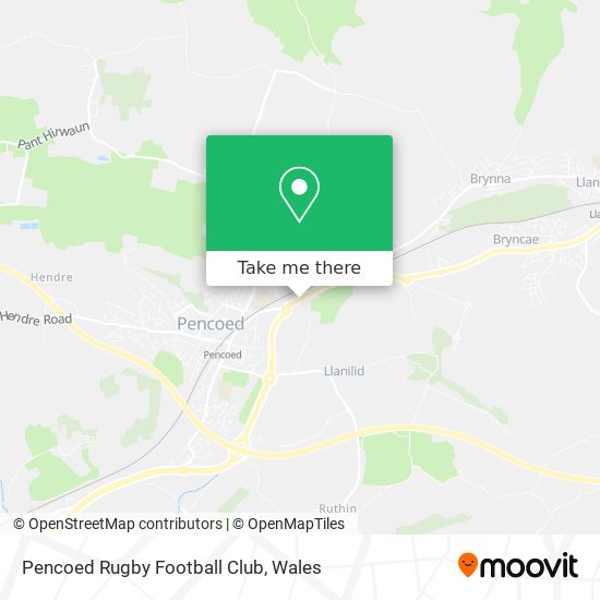 Pencoed Rugby Football Club map