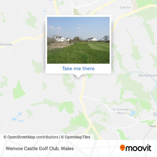 Wenvoe Castle Golf Club map