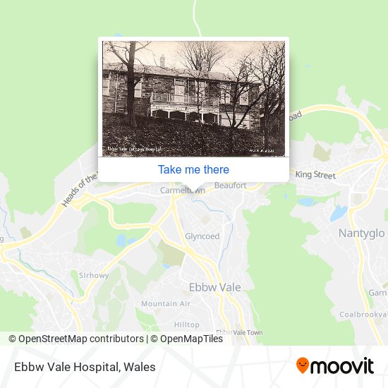 Ebbw Vale Hospital map