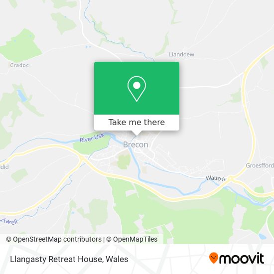 Llangasty Retreat House map