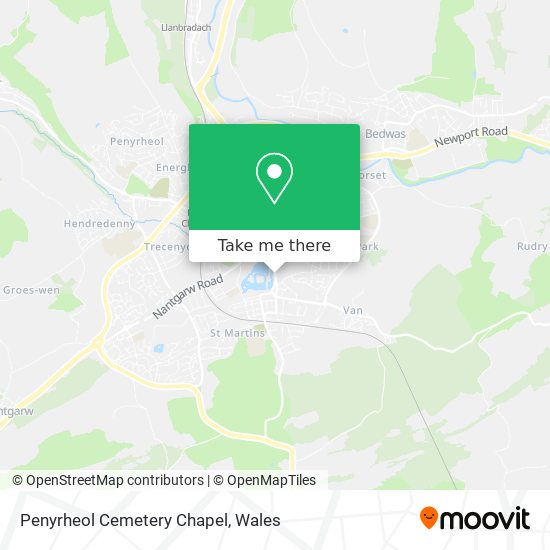Penyrheol Cemetery Chapel map