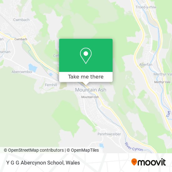 Y G G Abercynon School map