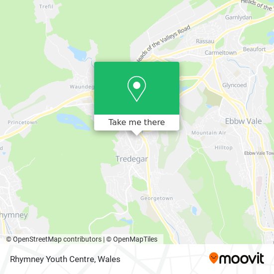 Rhymney Youth Centre map