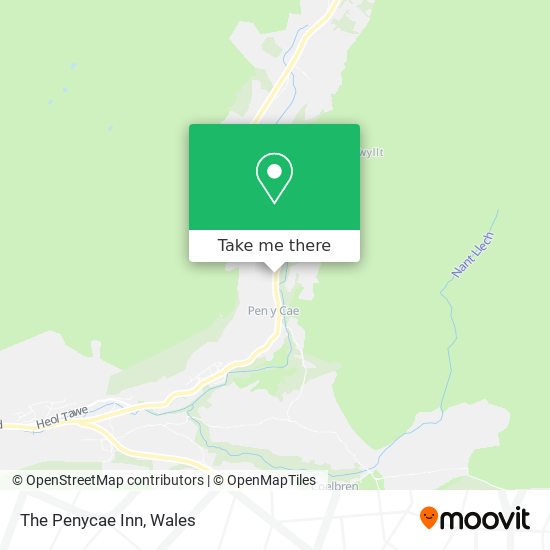 The Penycae Inn map
