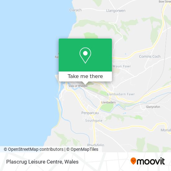 Plascrug Leisure Centre map