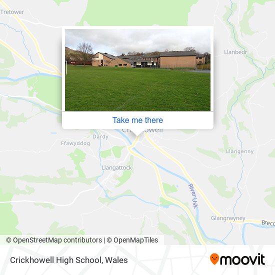 Crickhowell High School map