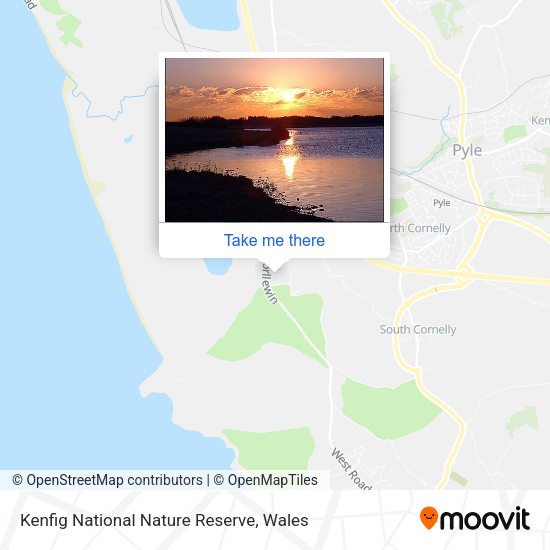 Kenfig National Nature Reserve map