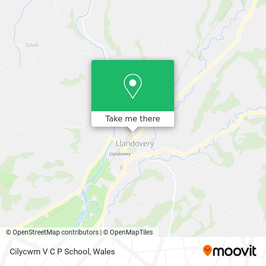 Cilycwm V C P School map