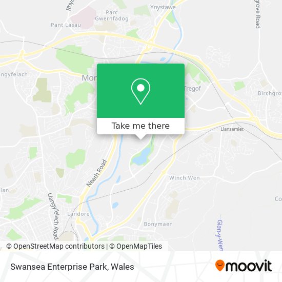 Swansea Enterprise Park map