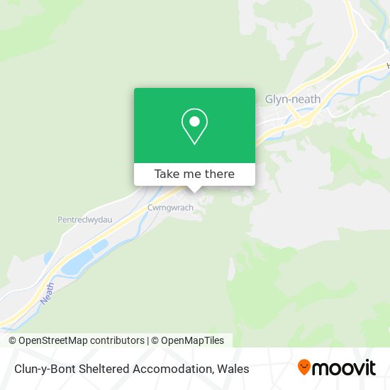 Clun-y-Bont Sheltered Accomodation map
