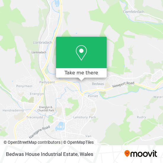 Bedwas House Industrial Estate map