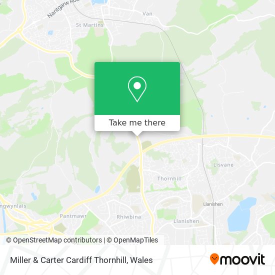 Miller & Carter Cardiff Thornhill map