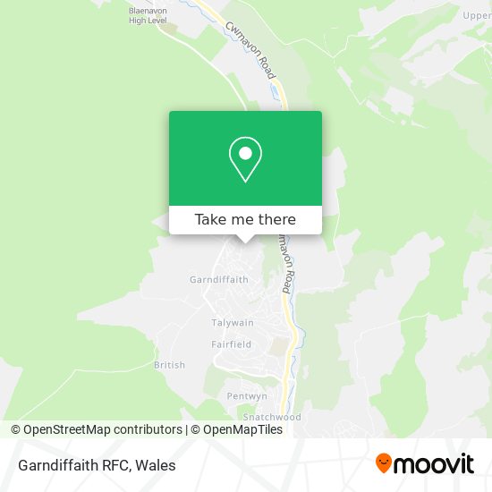 Garndiffaith RFC map