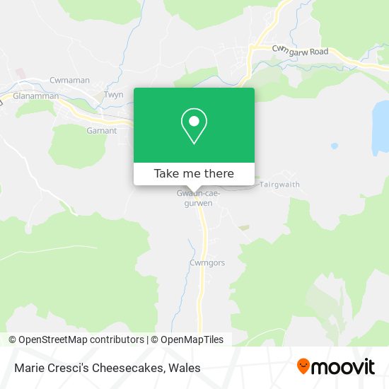 Marie Cresci's Cheesecakes map