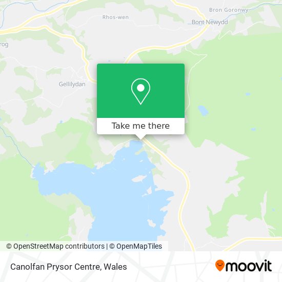 Canolfan Prysor Centre map