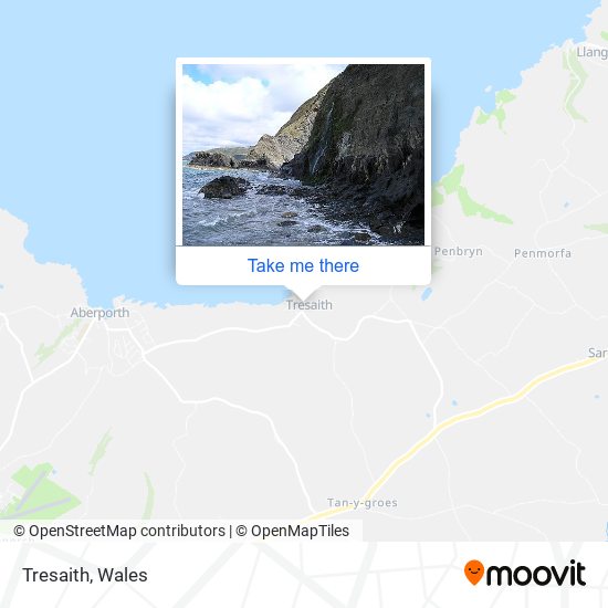 Tresaith map