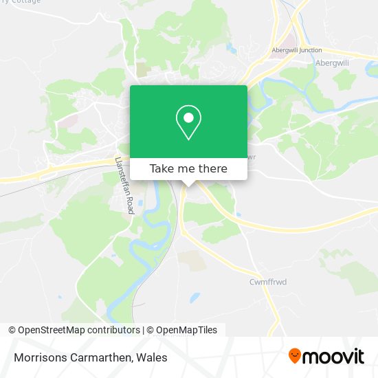 Morrisons Carmarthen map