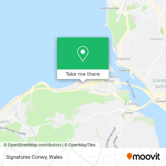 Signatures Conwy map