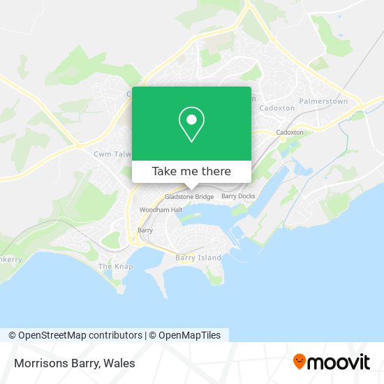 Morrisons Barry map