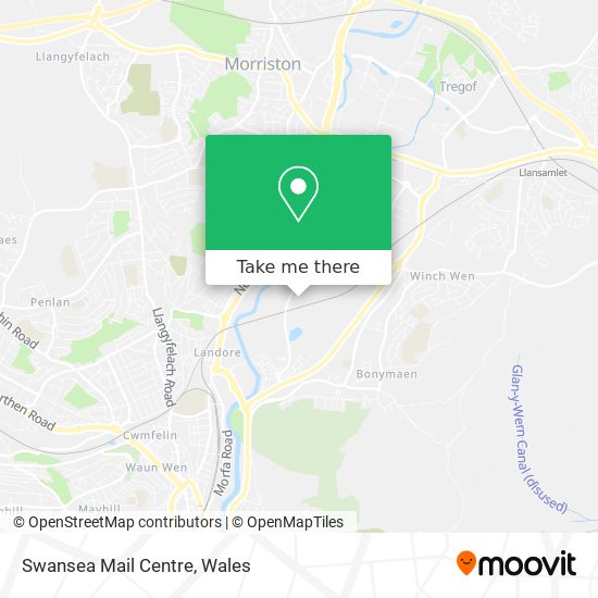 Swansea Mail Centre map