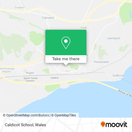 Caldicot School map