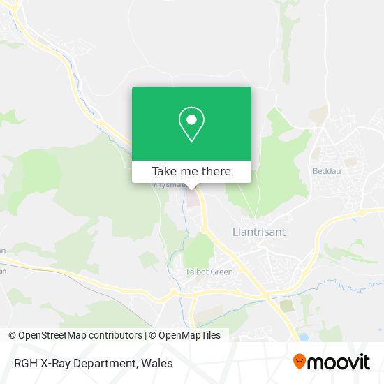 RGH X-Ray Department map