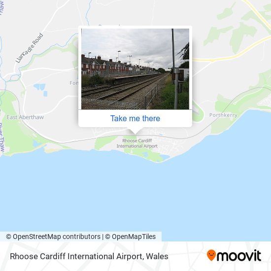 Rhoose Cardiff International Airport map