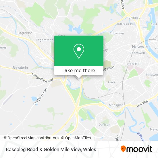 Bassaleg Road & Golden Mile View map