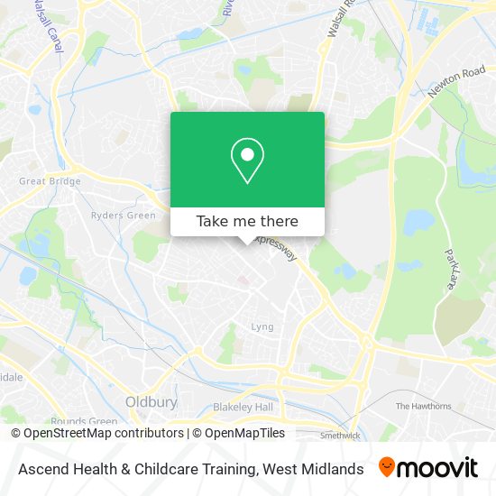 Ascend Health & Childcare Training map