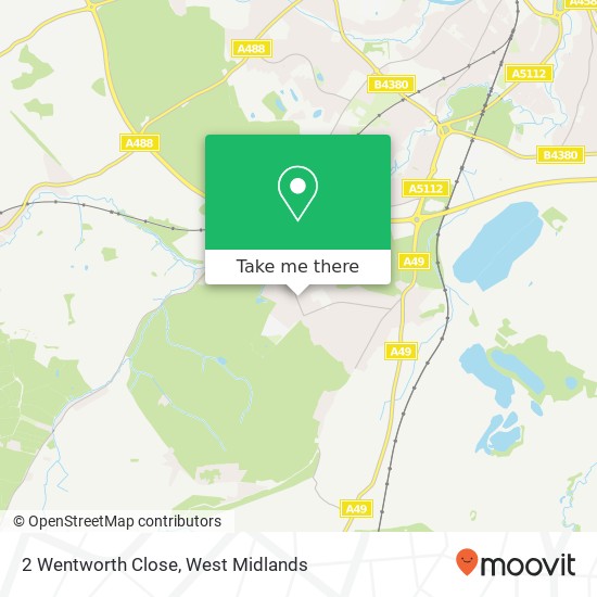 2 Wentworth Close, Bayston Hill Shrewsbury map