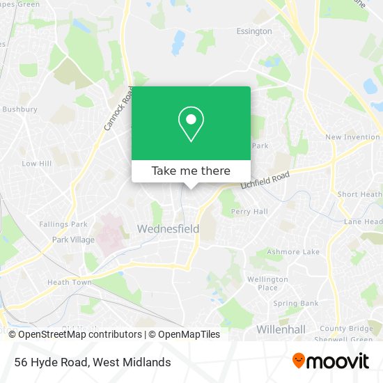 56 Hyde Road map