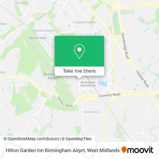 Hilton Garden Inn Birmingham Airprt map